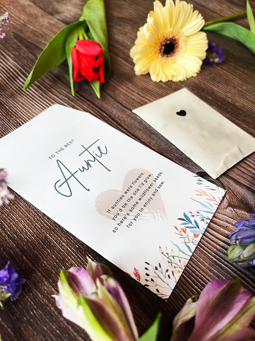 Thumbnail: Personalised Seed Packet for Auntie - Plant & Grow Wildflowers