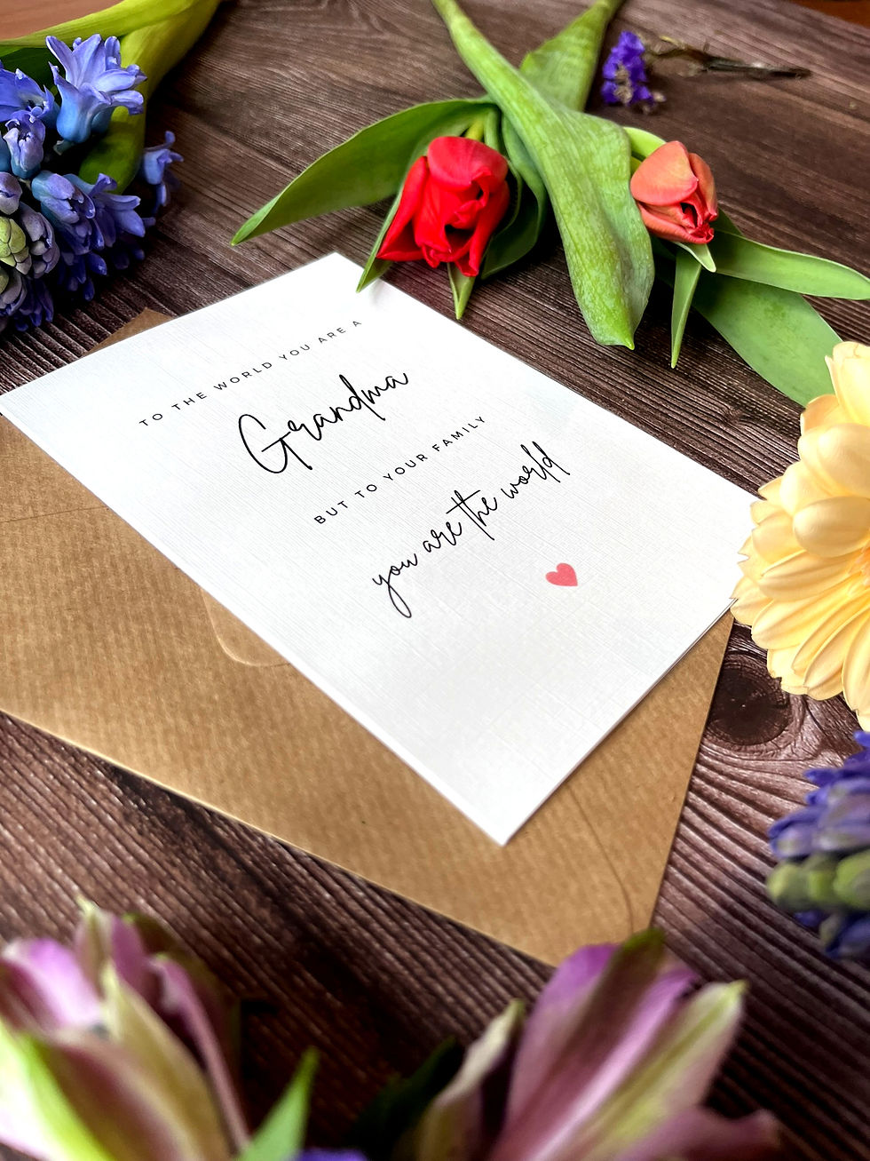 Thumbnail: Beautiful Simplistic Linen Card for Nana | Grandma | Great Granny