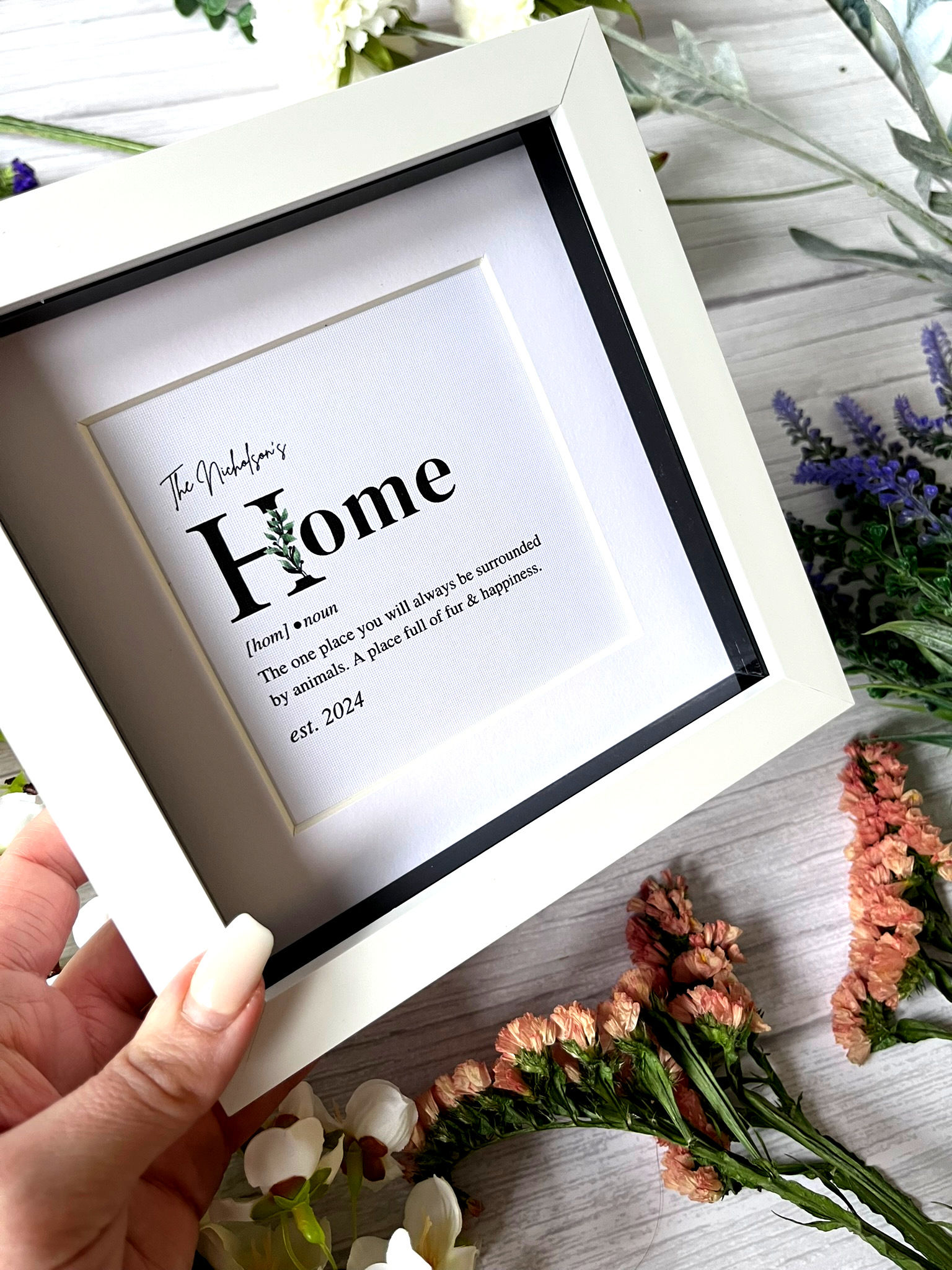 New Home Personalised Gift with Quote