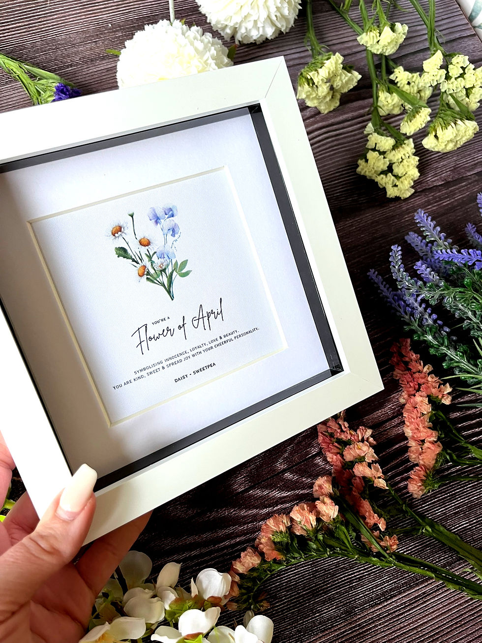 Thumbnail: Birthday Flower Print with Meaningful Quote