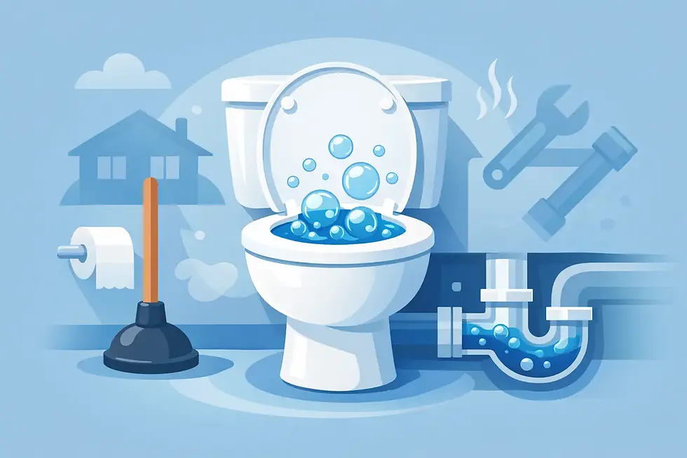 Why Your Toilet Bubbles Randomly and What to Do