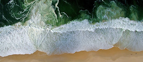 Aerial Beach Waves
