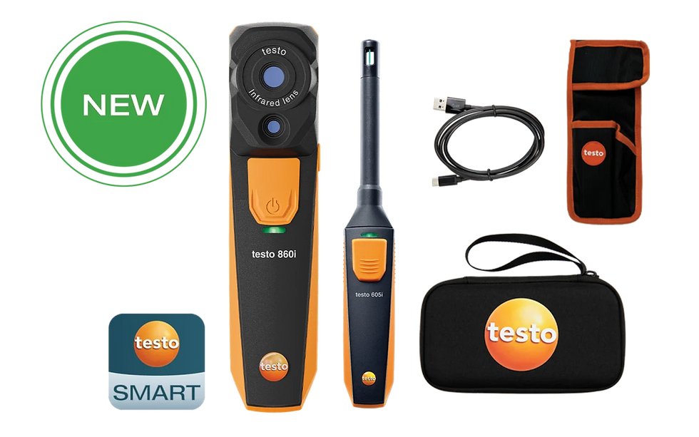Testo 860i Mould Kit - thermal imaging camera and thermohygrometer