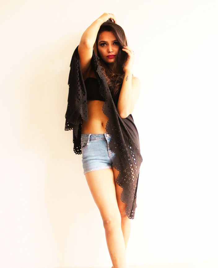 Laser cut top ft. Fashion Charm