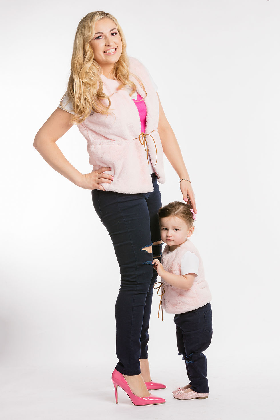 Thumbnail: Women’s Pink Faux Fur Gilet
