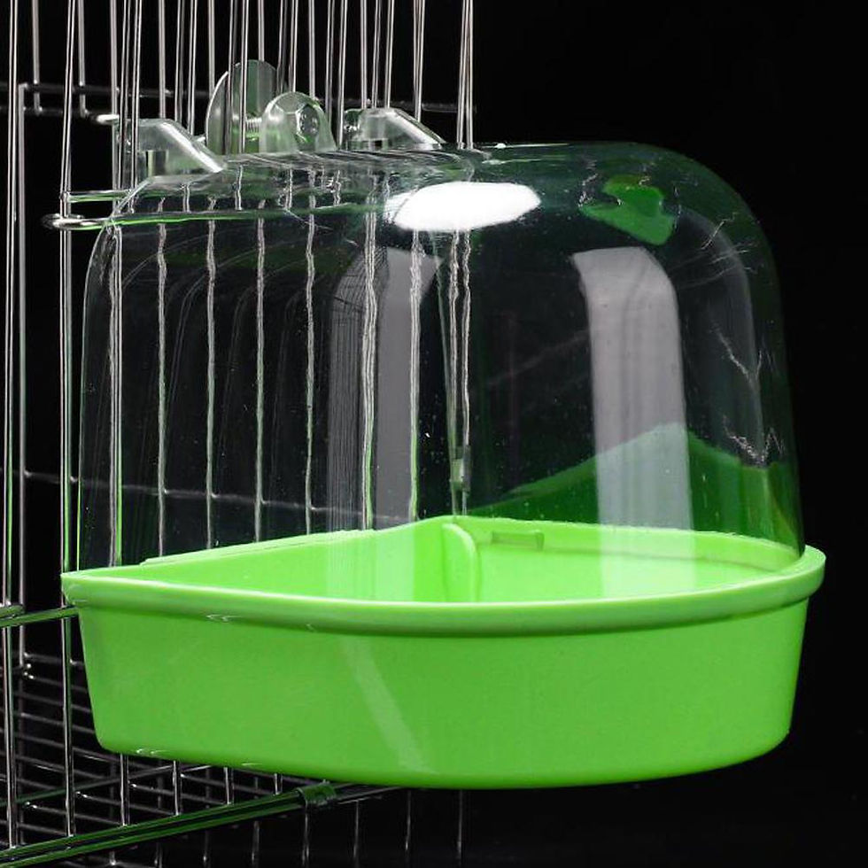 Miniatura: Banheira transparente para aves