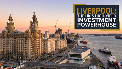 This image showcases the iconic Liverpool skyline at sunset, representing the city's robust economic growth and its status as a leading UK investment hub. With major regeneration projects like the Bramley-Moore Dock and the Knowledge Quarter driving rental demand, Liverpool offers a high-yield environment for landlords navigating the post-Section 21 landscape. The visual highlights the blend of historic architecture and modern development that characterizes the Merseyside property market.