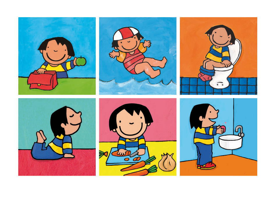 Dagritmekaarten met Anna