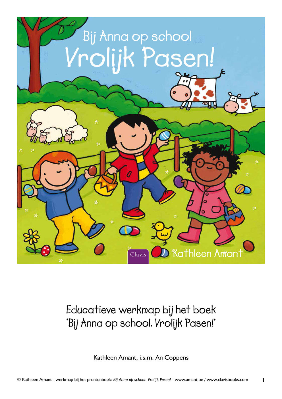 Werkmap Bij Anna op school. Vrolijk Pasen!