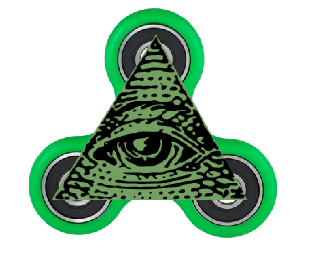 illuminati fidget spinner