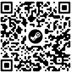 Steam QR code – QR code linking to the Alice's World Steam page.