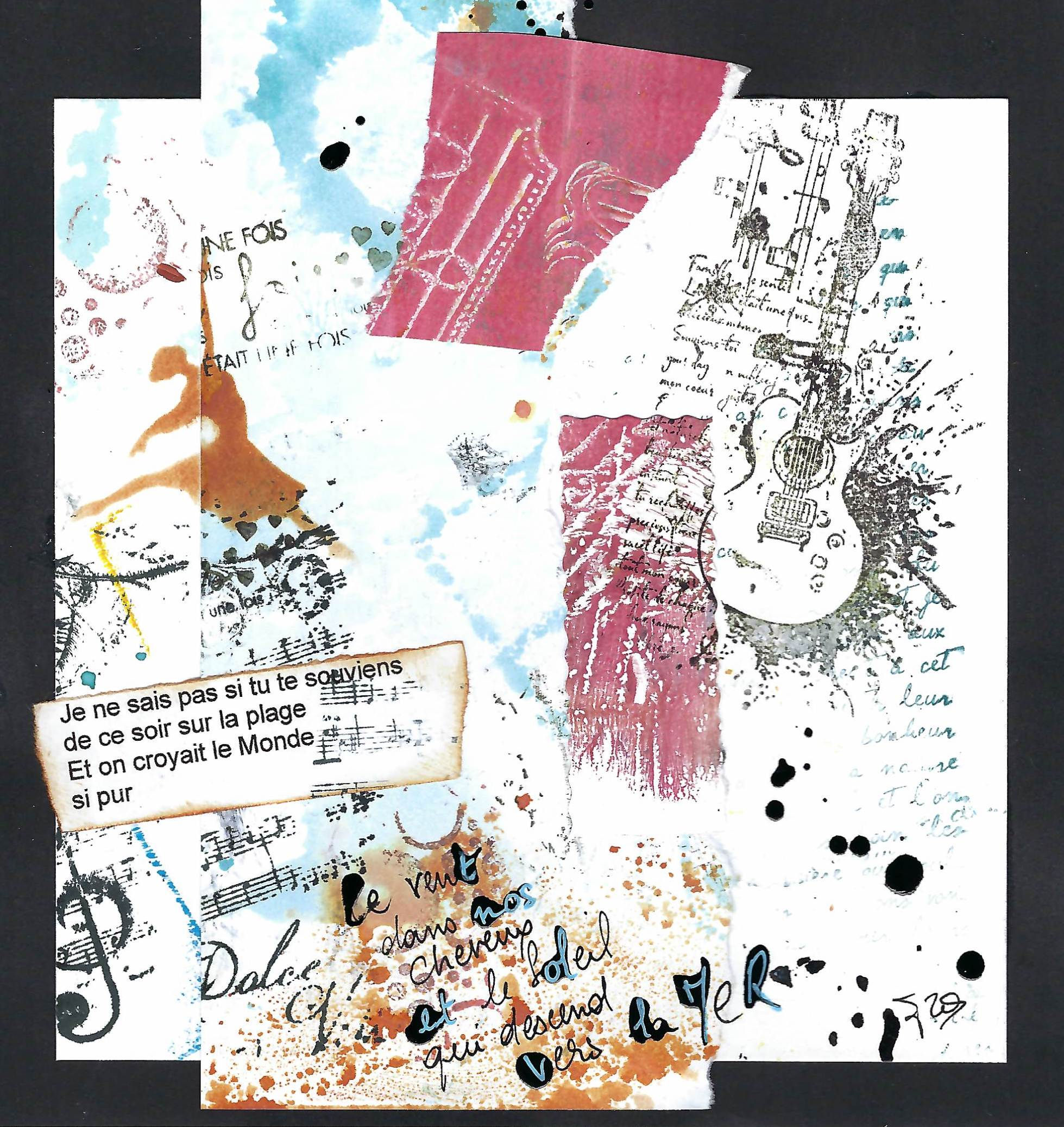 Les mots - Fragilité de sable - oeuvre 1