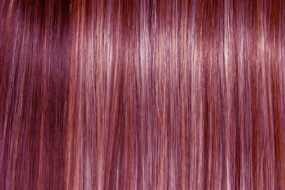 Shiny red hair colour