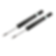 2x Front Shock Absorbers Jaguar XK8 XKR 4.0 (+Adaptive)('98-'02) BILSTEIN MJB2140EB