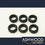 Thumbnail: 6x Fuel Injector Lower Sealing Rings Jaguar XJ6 S3 (1979-86) - EAC2415
