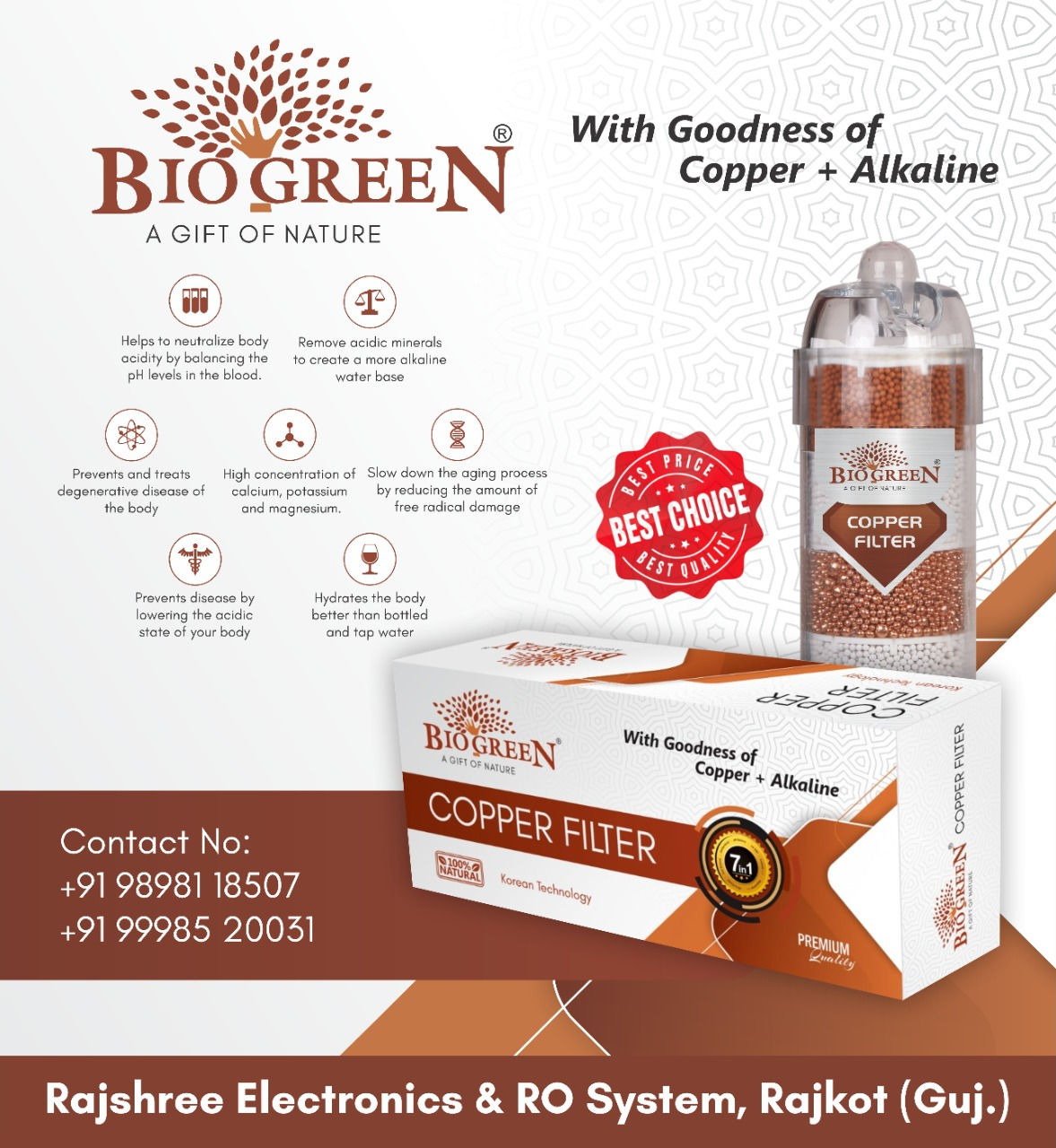 Biogreen Copper + Alkaline Filter