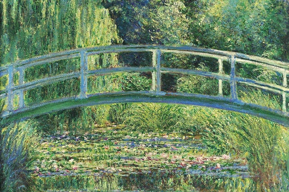 The Japanese Footbridge - Claude Monet (1899)