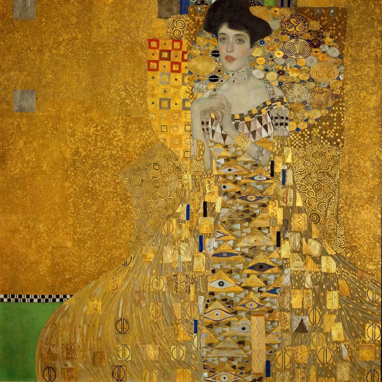 Adele Bloch-Bauer I Portresi - Gustav Klimt, 1907 (Görsel: Wikimedia Commons)