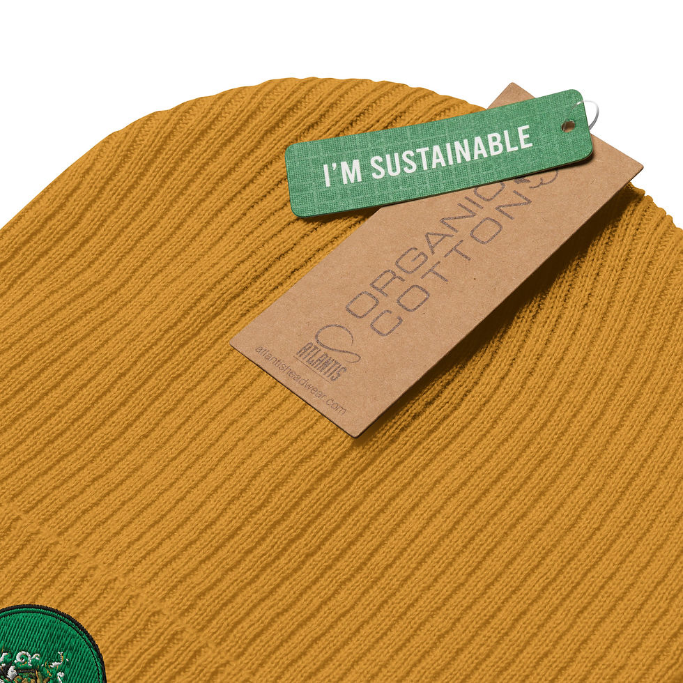 Thumbnail: The Fog Cabin  Organic ribbed beanie