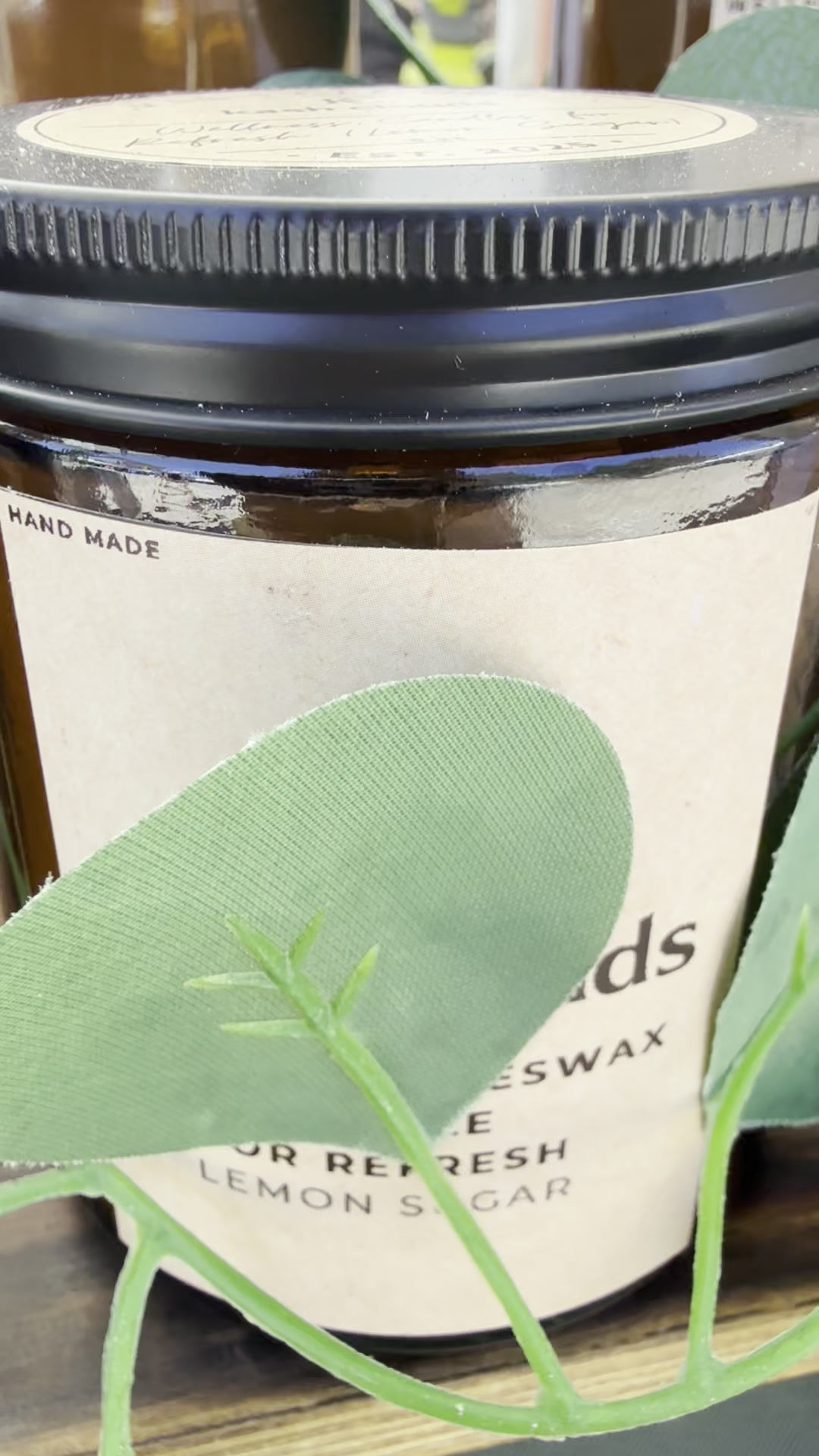 Beeswax Vanilla Latte Candle for Comfort