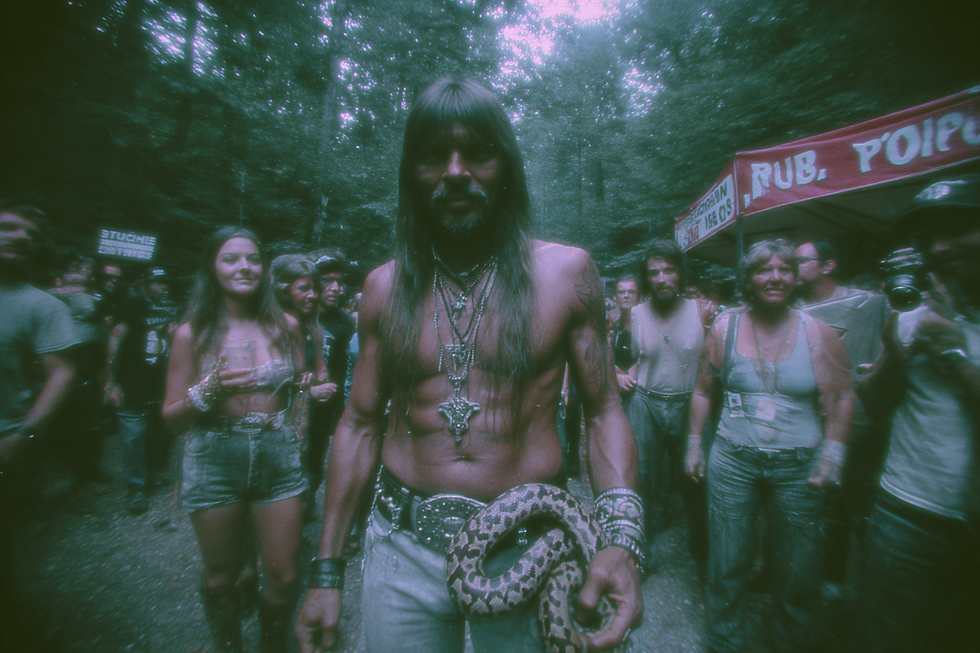 Snake handler Steve and his spirit snake Destiny