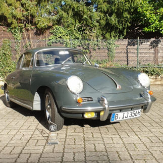 Grauer Porsche 356, Einbecker Oldtimertage, PS.SPEICHER