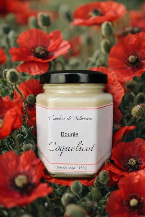 Bougie Coquelicot