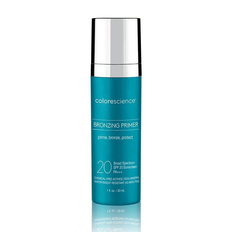 Colorescience bronzing primer with SPF 20 available at Rockwall med spa, Artox Aesthetics.