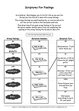 5-6 Graders puzzle - Scriptures For Feelings