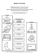 5-6 Graders puzzle - Words To Pictures