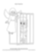 Preschooler coloring - Peter escaped from jail