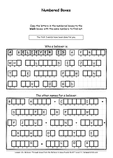 5-6 Graders puzzle - Numbered Boxes