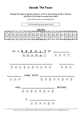 5-6 Graders puzzle - Decode The Faces