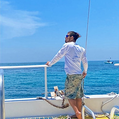 Mate Chad - supervising snorkelers