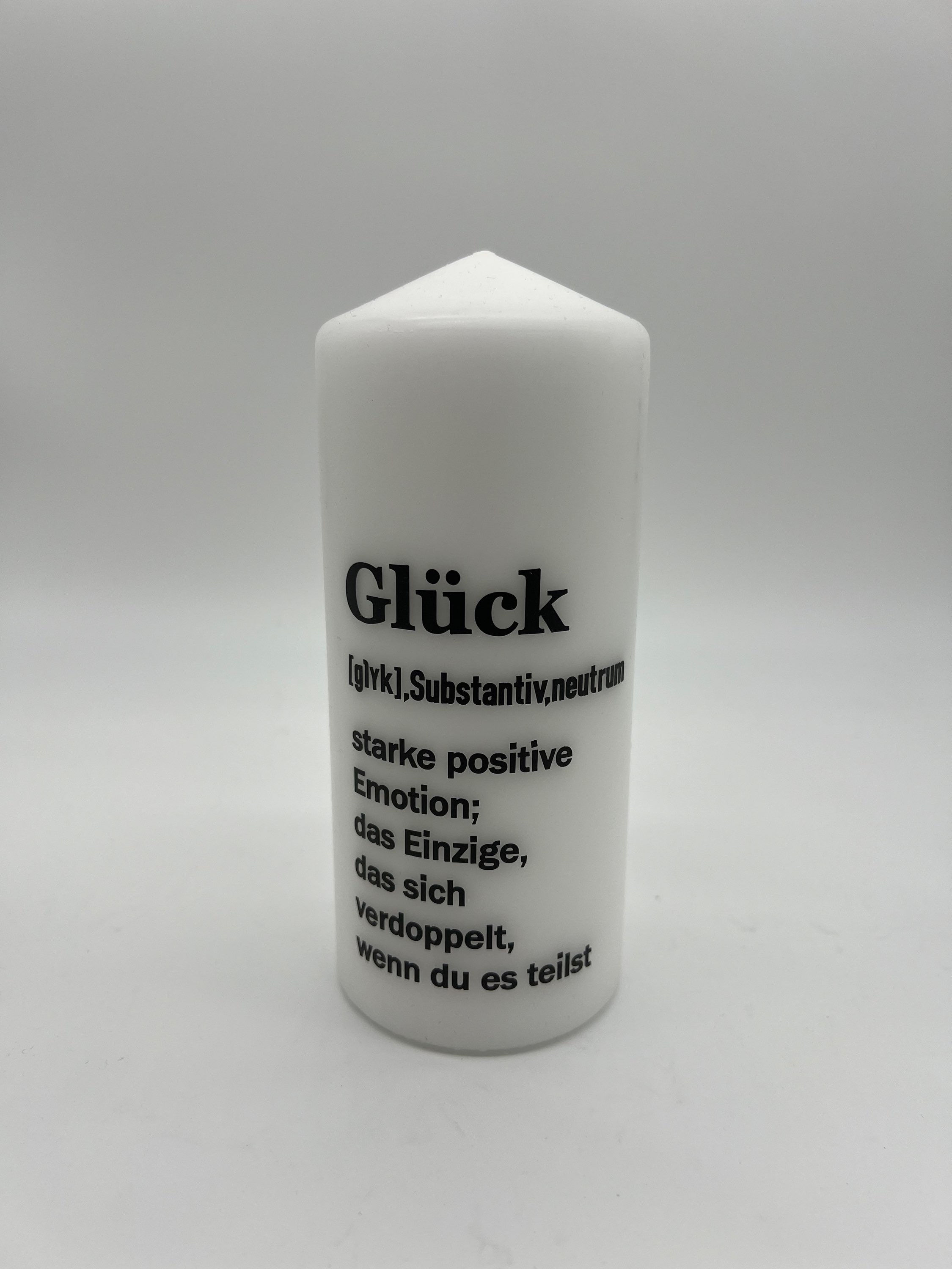 Kerze groß - Glück