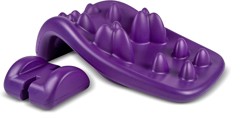 Thumbnail: Kanjo Flex Firm Acupressure Neck Pain Relief Cushion and traction device