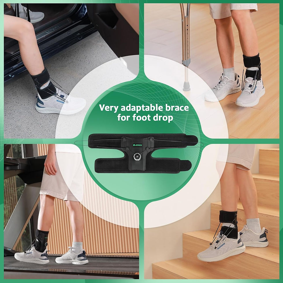 縮圖：JOMECA AFO Foot Drop Brace Dial Adjustable Tension Dorsiflexion Support  足下垂矯正器