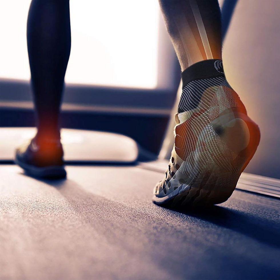 縮圖：OS1st FS06 Plantar Fasciitis Foot Sleeve (Black) 足底筋膜炎腳套 (黑色))