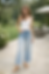 Wide Leg Jeans Damen – helle High Waist Jeans, Vorderansicht