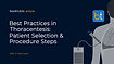 Best Practices in Thoracentesis Procedure: Steps, Pain Control & Tools