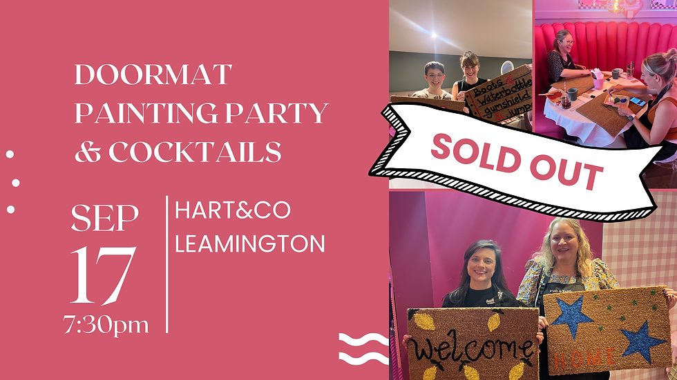 Doormat Painting Party & Cocktails - Hart+Co Leamington