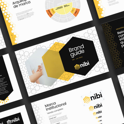 branding da Nibi - páginas do brand guide