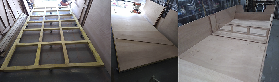 Construction d'un carpboat: assemblage, le moment de vérité