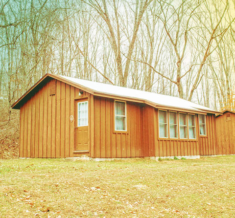 Camp cabin for summer retreat at Seneca Hills Retreat center