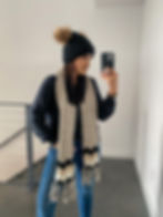 Blogger Sarah Lindner of The House of Sequins styling winter looks.