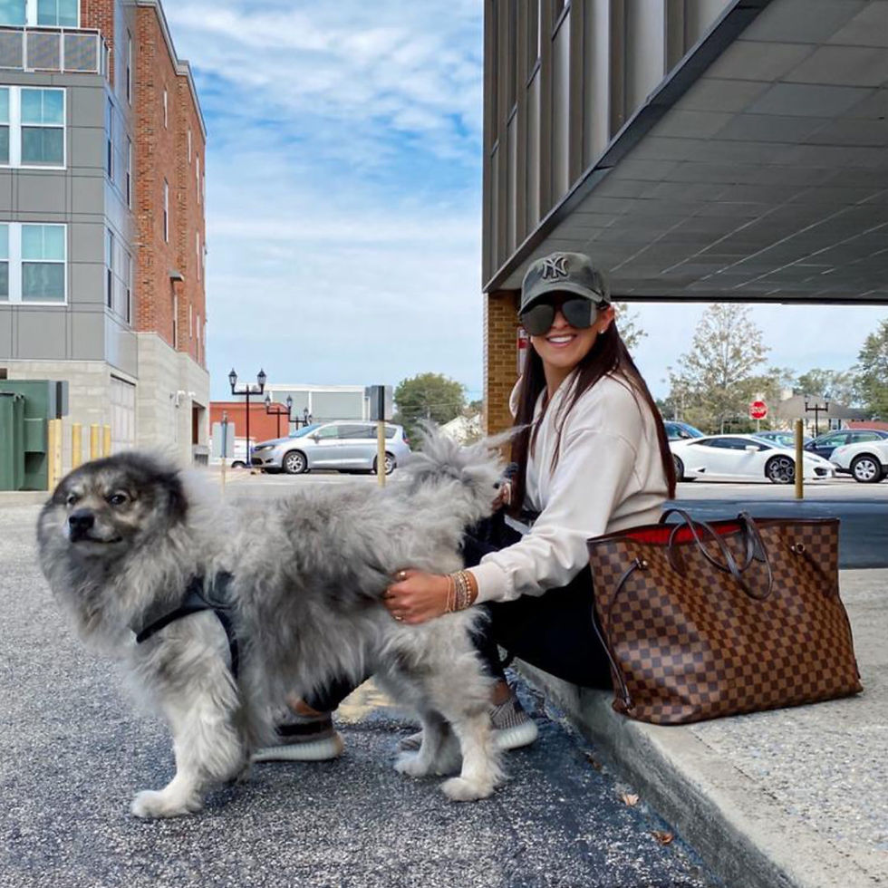 Blogger Sarah Lindner sharing pieces from a fall fashion haul.