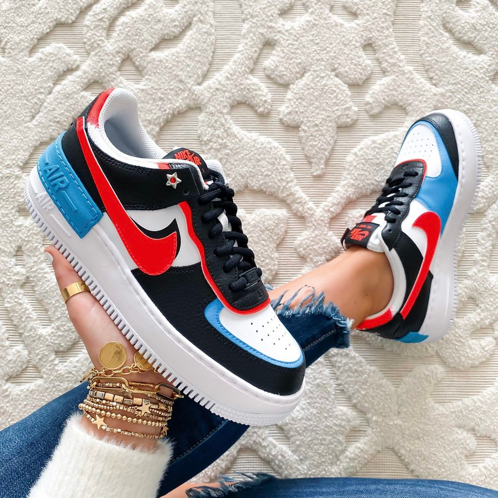 Blogger Sarah Lindner of The House of Sequins sharing new Nike sneakers.