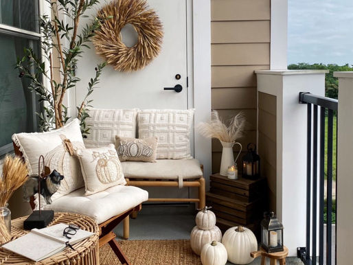 How To Decorate An Apartment Balcony For Fall