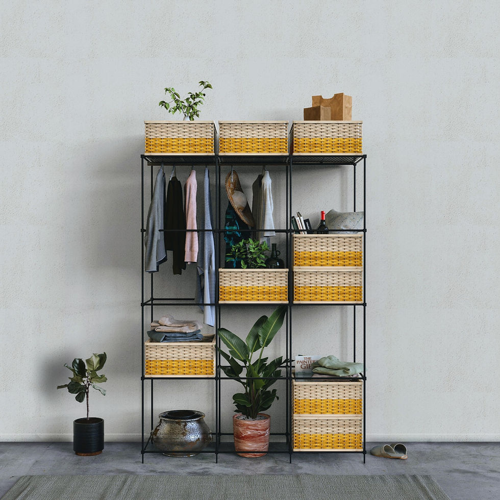 Thumbnail: Hive Modular Wardrobe By Mianzi : Hand-designed, Sustainable Wardrobe System