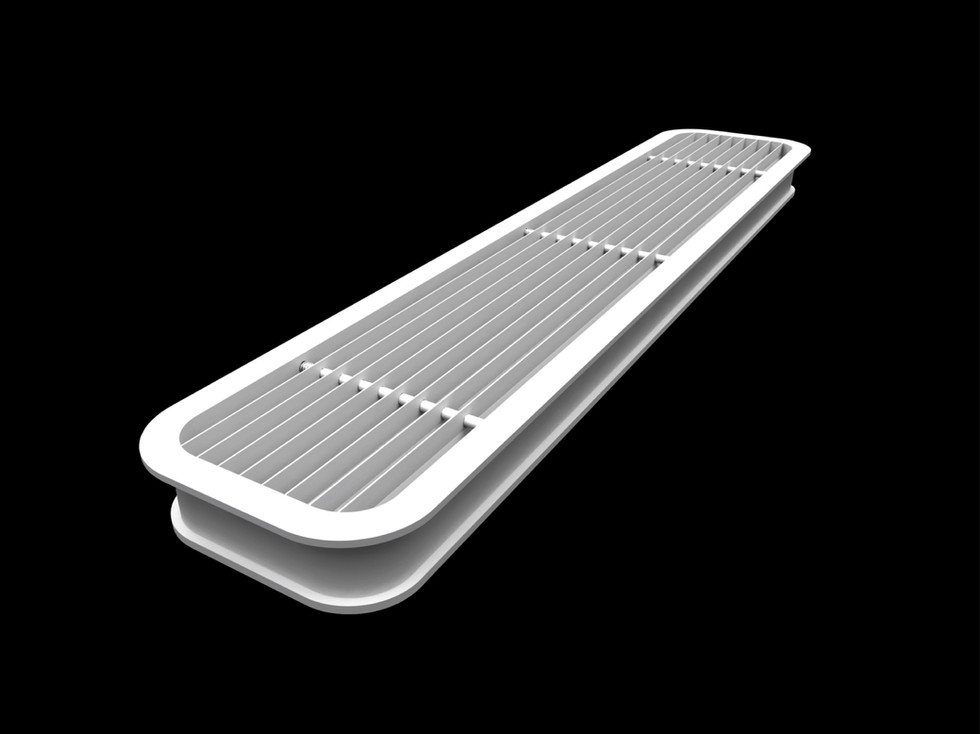 ALD-T3: Rounded Corners Linear Bar Diffuser (Lay-in)